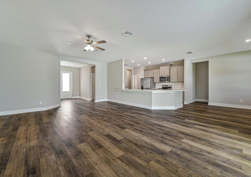 Representative unfurnished interior of a home built from the Key West by Terrata Homes in Cape Coral, Cape Coral (Image 6).