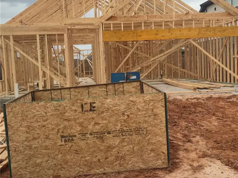 In-progress construction of a new home in Sunterra, Katy, TX (Image 5).