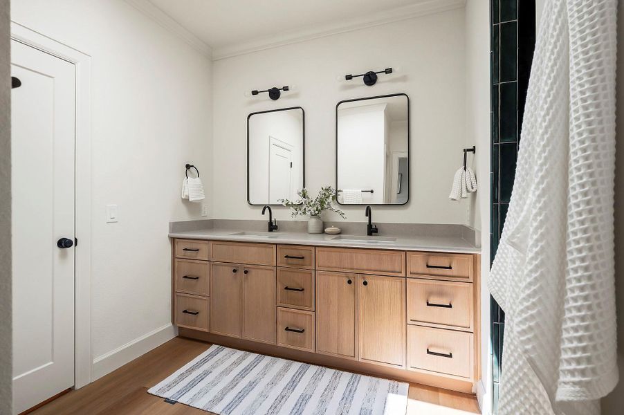 Dual Vanity with Walk-In Closet