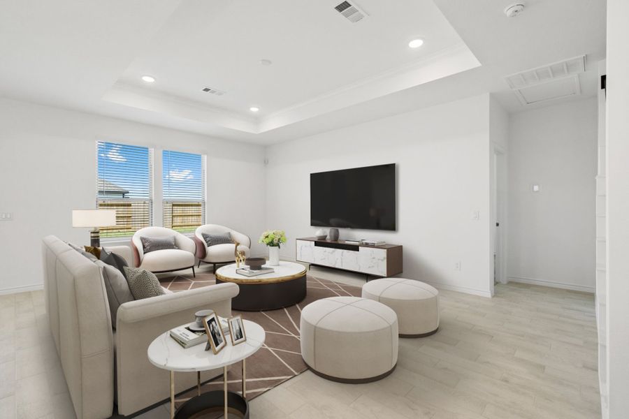 Virtually Staged Living Room