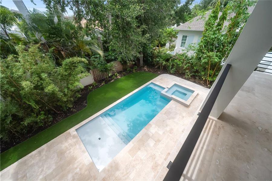 Exterior details and patio area of a home in , Sarasota (Image 46).