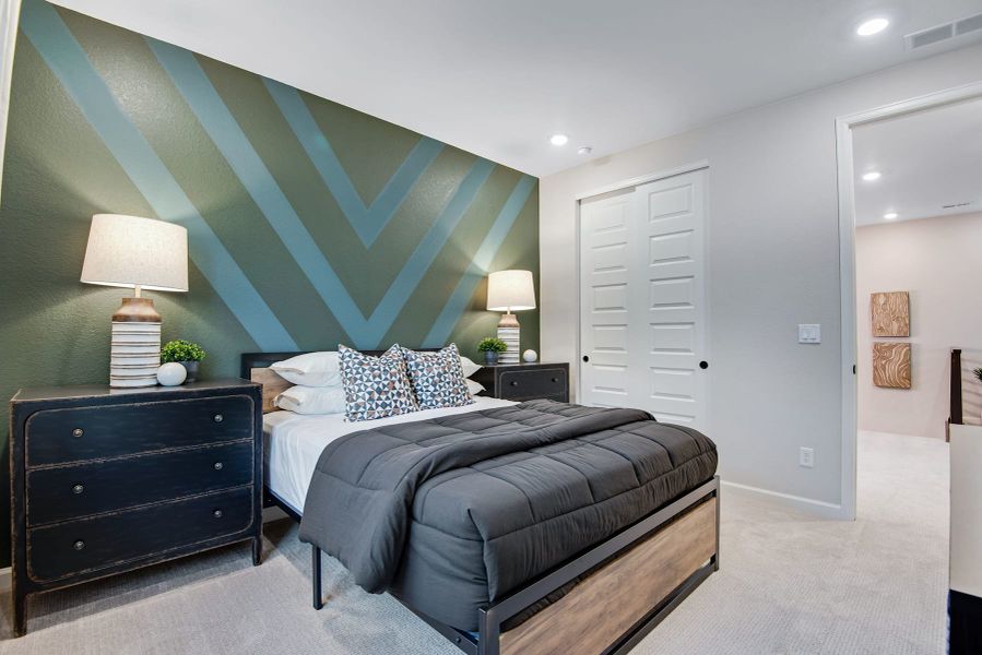 Furnished interior view inside a new home in Reunion, Commerce City (Image 14).