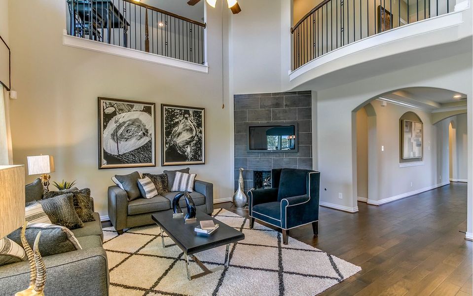 Furnished interior view inside a new home in Marvida, Cypress (Image 17).