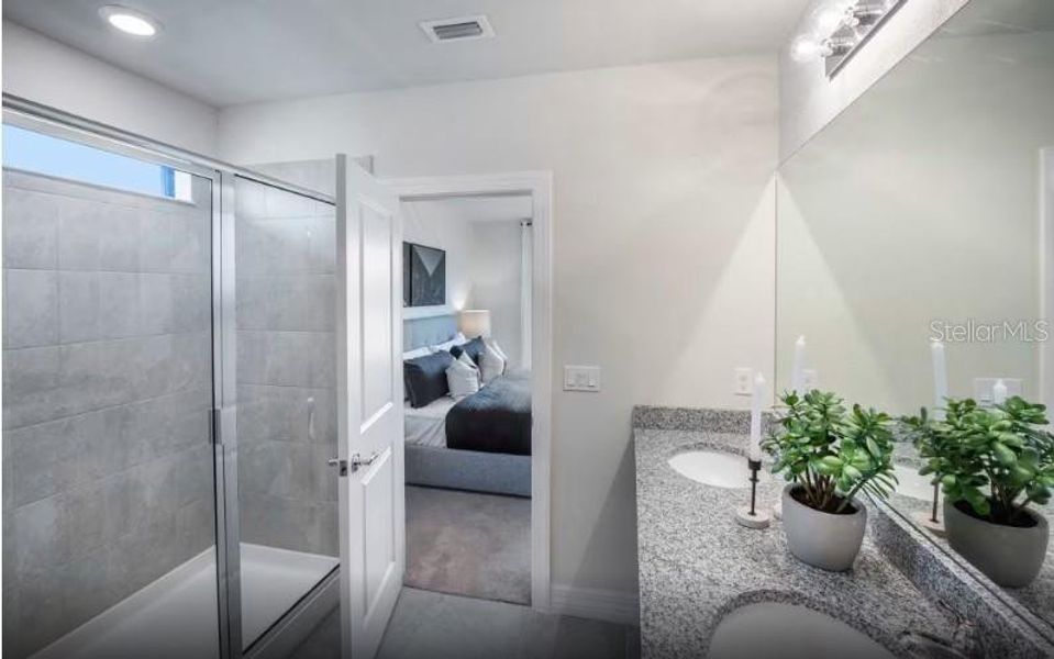 Furnished interior view inside a new home in Lakespur Wellen Park, Venice (Image 16).