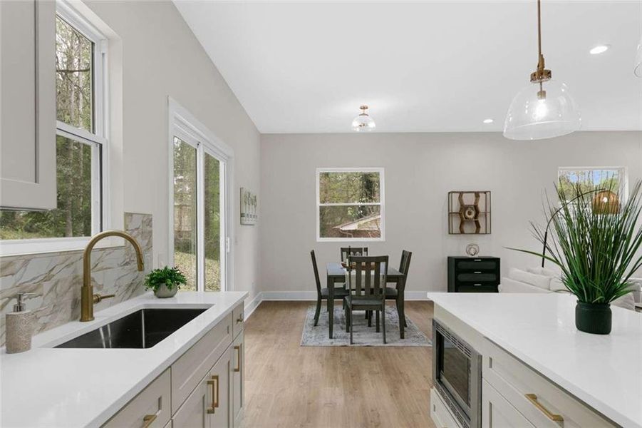 Furnished interior view inside a new home in , Atlanta (Image 8).