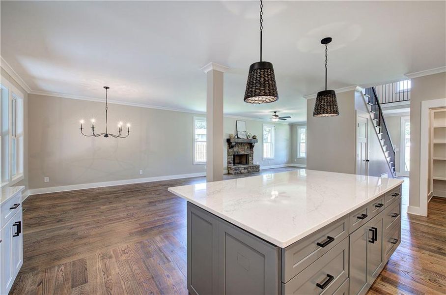 Furnished interior view inside a new home in , Euharlee (Image 15).