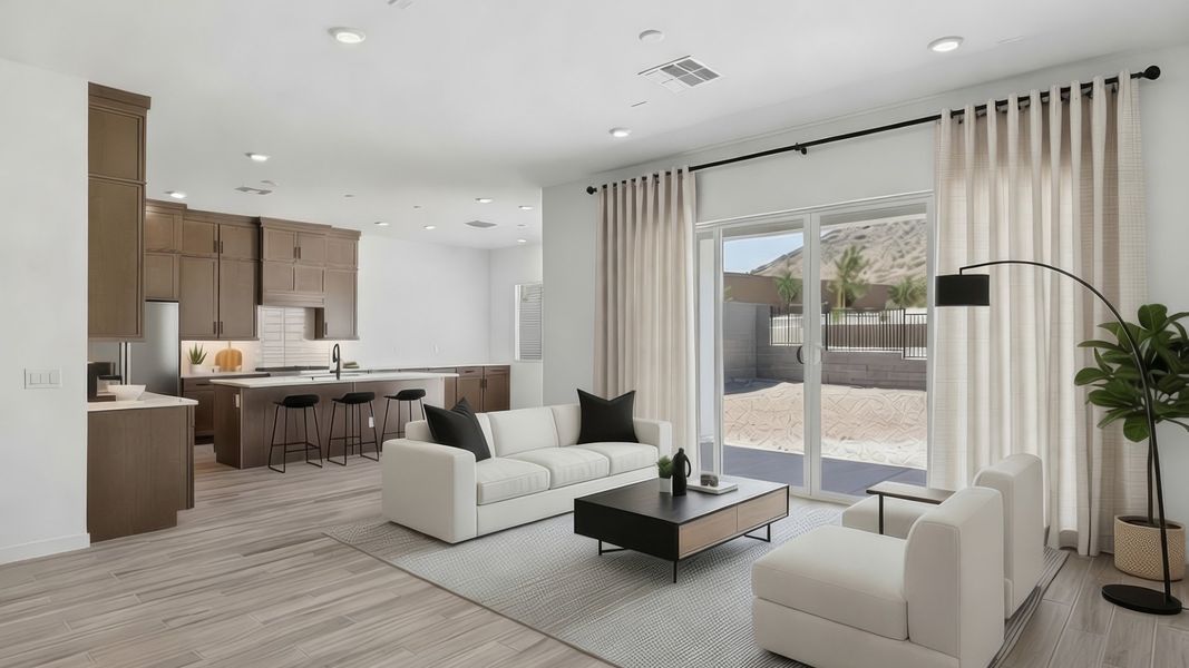 Furnished interior view inside a new home in The Ridge at Stone Butte, Phoenix (Image 5). Furnished interior view inside a new home in The Ridge at Stone Butte, Phoenix (Image 5).