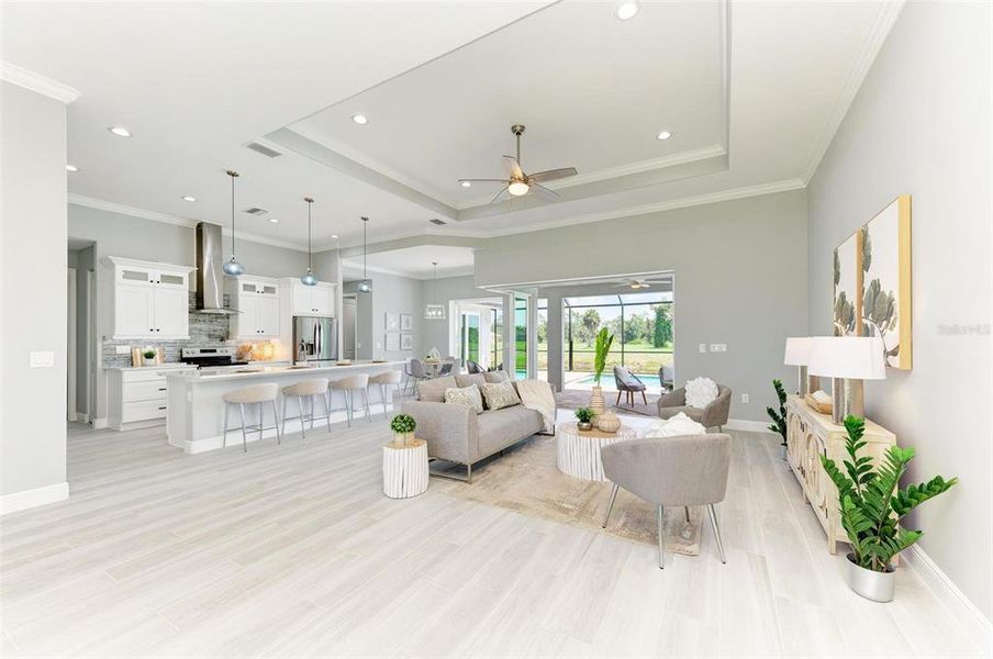 Furnished interior view inside a new home in , Rotonda West (Image 11). Furnished interior view inside a new home in , Rotonda West (Image 11).