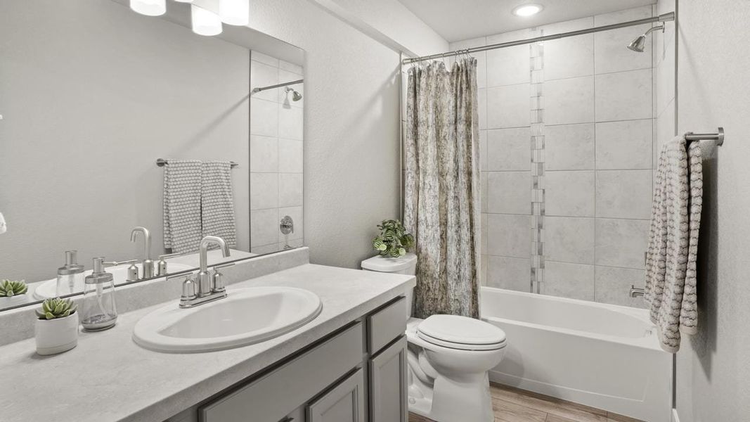 Representative furnished interior of a home built from the Elm by View Homes in Aspen Ranch, Fountain (Image 29).