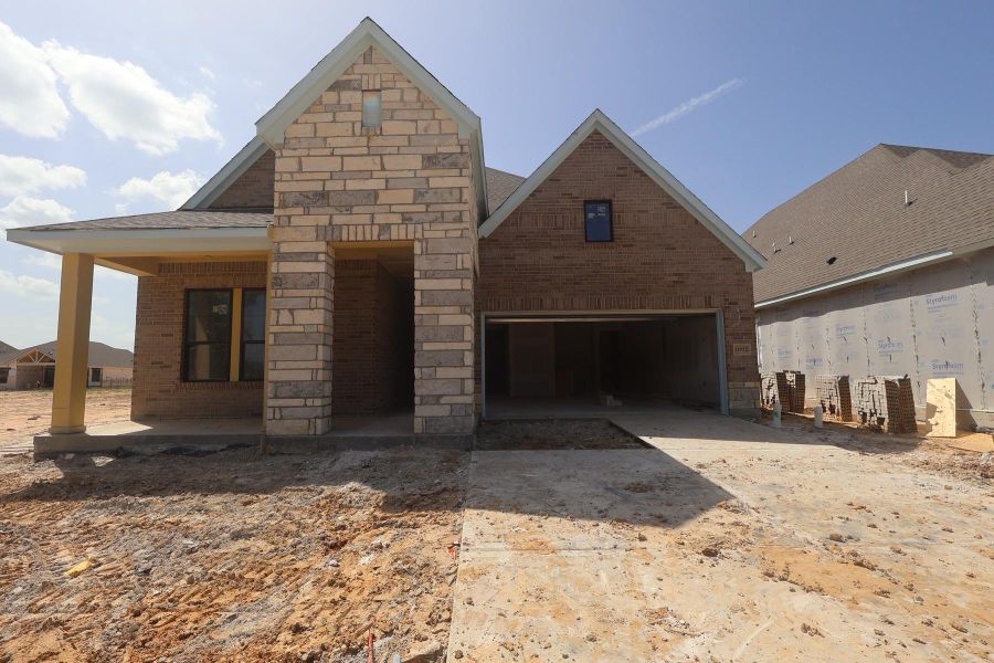 In-progress construction of a new home in The Highlands Encore - Tranquil Collection, Porter, TX (Image 11).