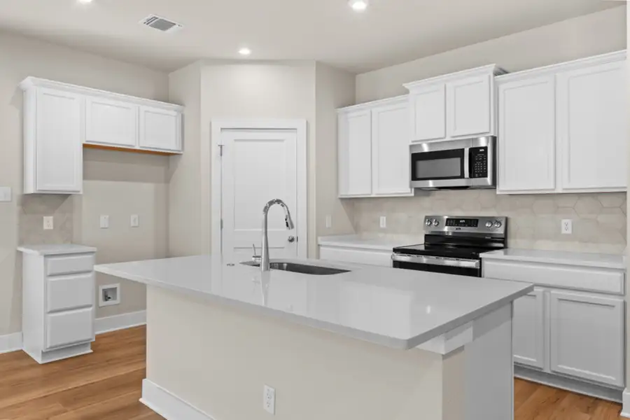 Representative furnished interior of a home built from the Riley by Omega Builders in Hartrick Ranch, Temple (Image 4).