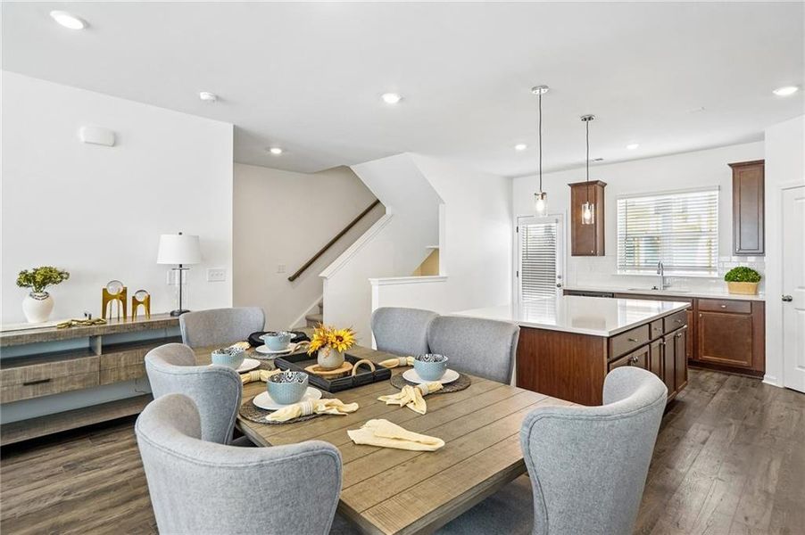 Furnished interior view inside a new home in Rosewood Farm, Lawrenceville (Image 17).