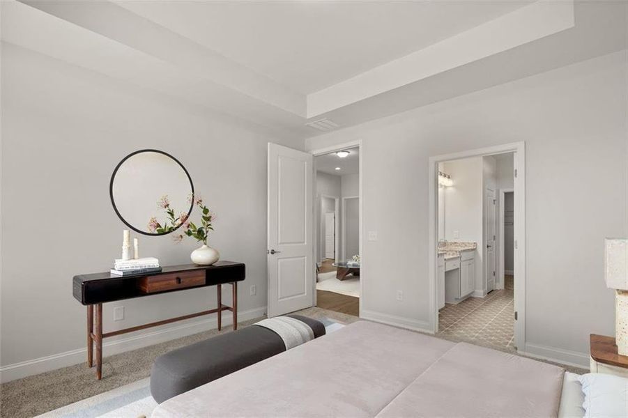 Furnished interior view inside a new home in Soleil Summit Chase, Snellville (Image 16).