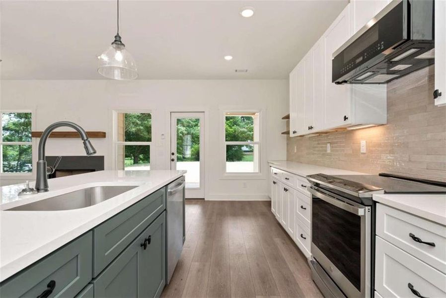 Furnished interior view inside a new home in , Maysville (Image 9).