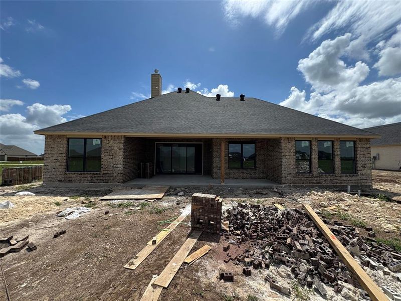 In-progress construction of a new home in Coyote Crossing, Godley, TX (Image 6).