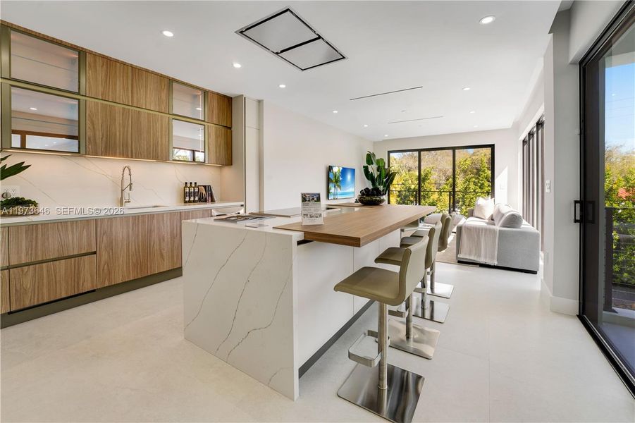 Furnished interior view inside a new home in , Key Biscayne (Image 10).