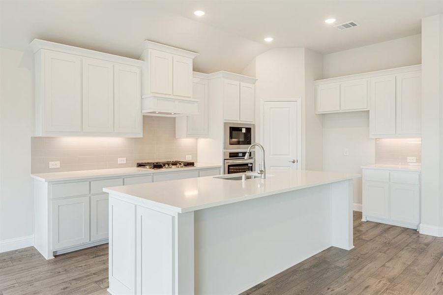 Furnished interior view inside a new home in ArrowBrooke Classic 50, Aubrey (Image 11).