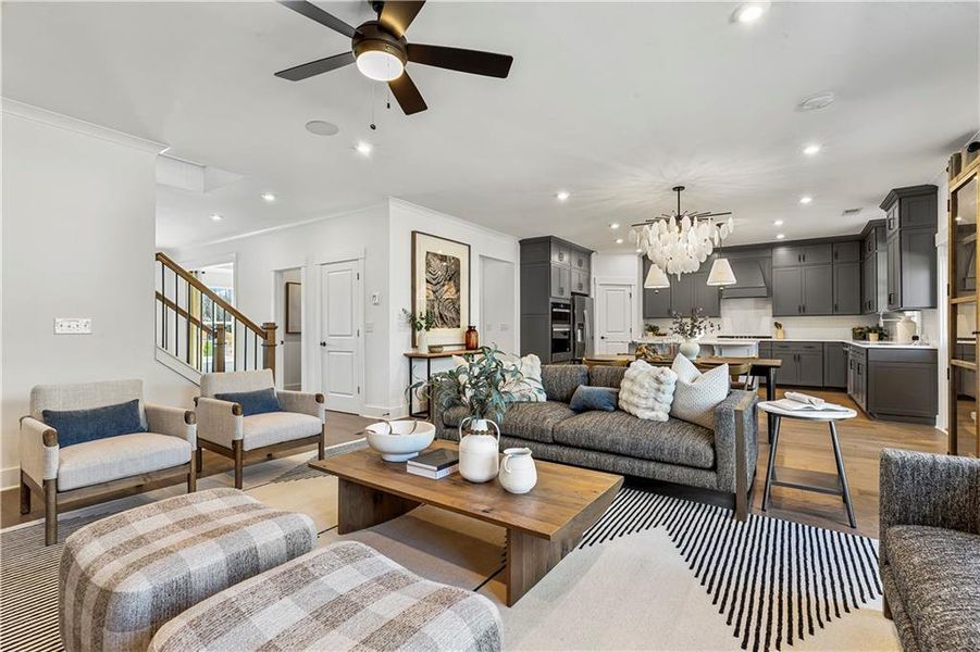 Furnished interior view inside a new home in Arden, Cumming (Image 7). Furnished interior view inside a new home in Arden, Cumming (Image 7).