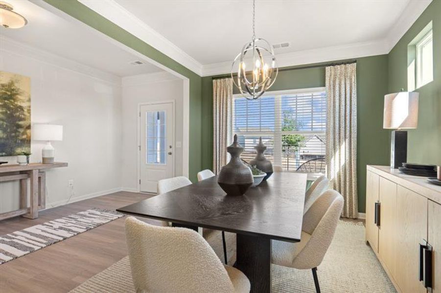Furnished interior view inside a new home in The Stiles, Cartersville (Image 13).