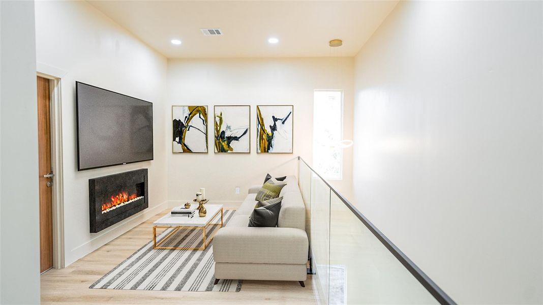 Furnished interior view inside a new home in , Houston (Image 9). Furnished interior view inside a new home in , Houston (Image 9).