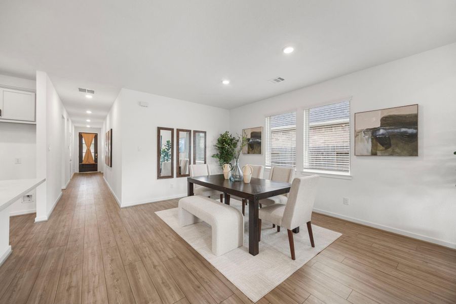 Furnished interior view inside a new home in Morgan's Landing 50s, La Porte (Image 11).