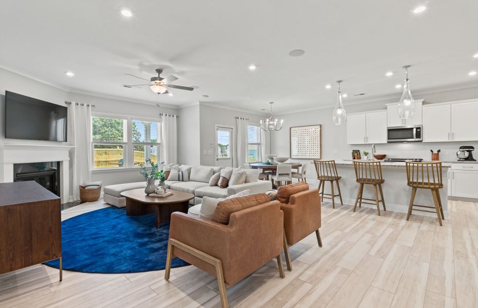 Representative furnished interior of a home built from the Hartwell by Pulte Homes in Watermist at Mirror Lake, Villa Rica (Image 9).
