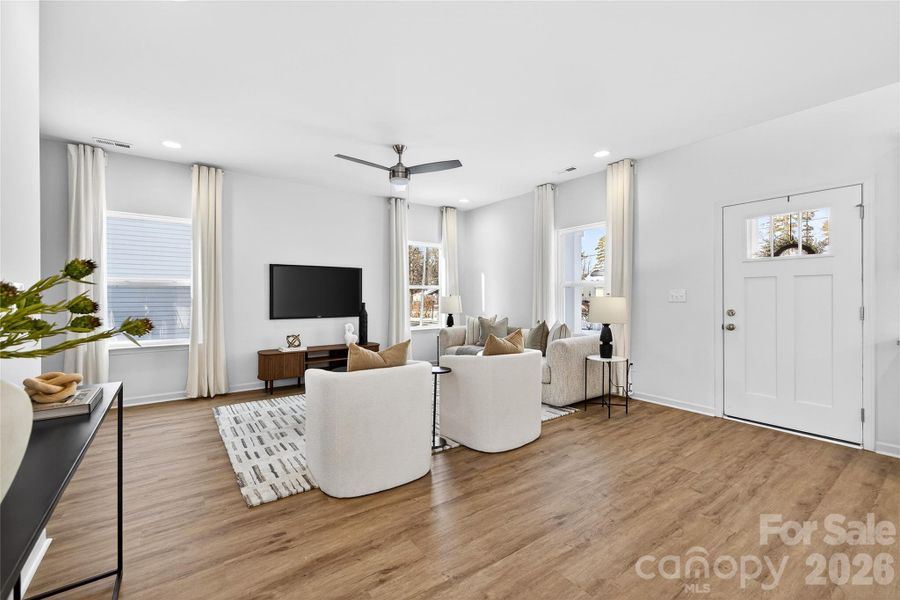 Front Entry and Living Room