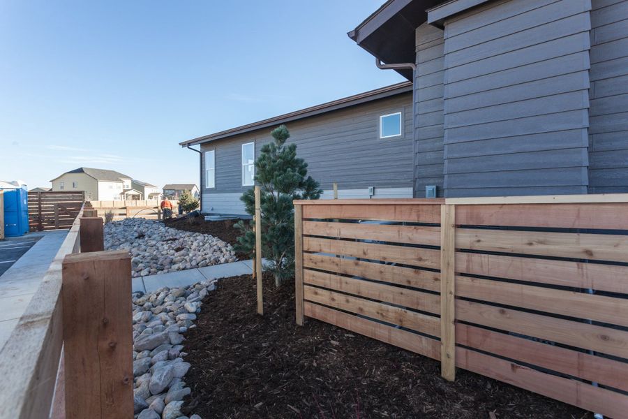 Representative exterior details of a home built from the Christie by Hartford Homes in Trailside, Timnath (Image 31).