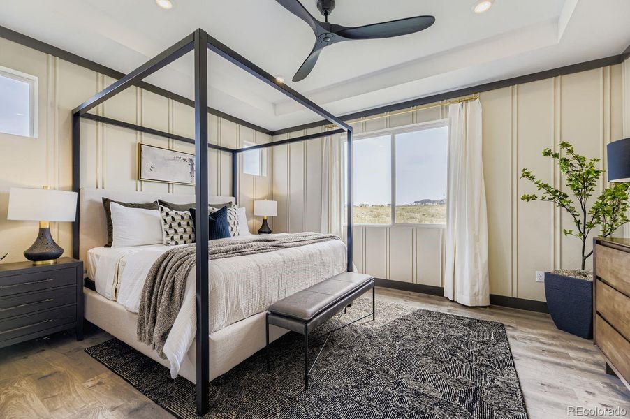 Primary Bedroom Picture of model home not actual home