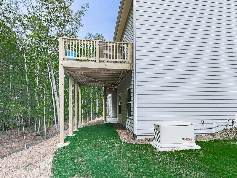 Exterior details and patio area of a home in , Waleska (Image 24).