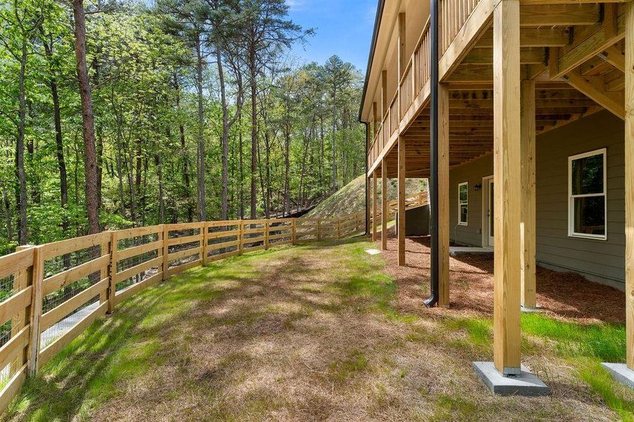 Exterior details and patio area of a home in , Waleska (Image 35).