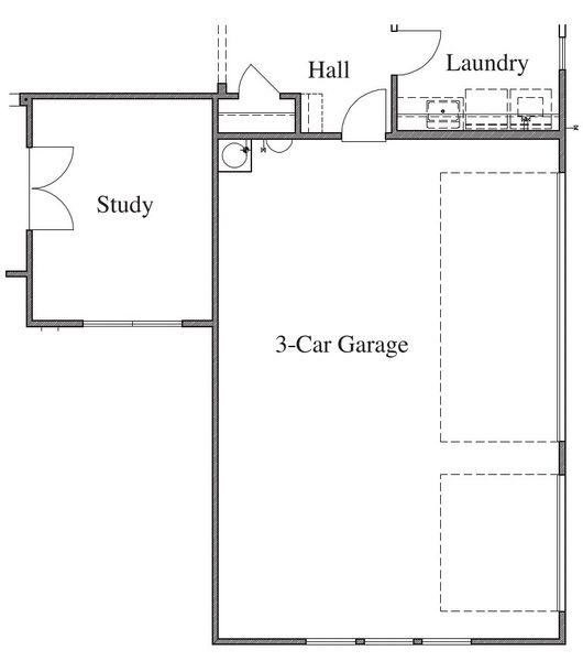 2D floor plan layout for the 2569 by Texas Homes in Pradera Ridge, Floresville, TX (Image 4).