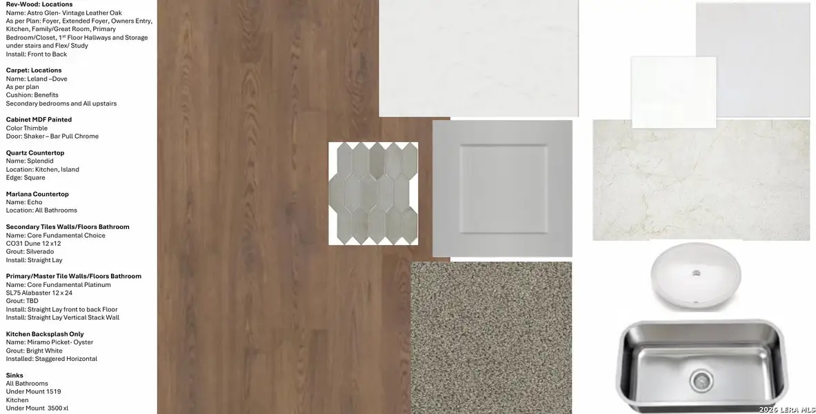 Sample of building materials used in homes in Lone Oak, San Antonio (Image 3). Sample of building materials used in homes in Lone Oak, San Antonio (Image 3).