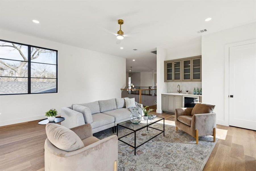 Furnished interior view inside a new home in , Dallas (Image 28).