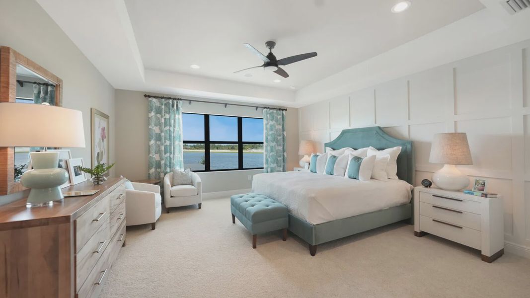Representative furnished interior of a home built from the Artistry by Neal Communities in SkySail, Naples (Image 11).