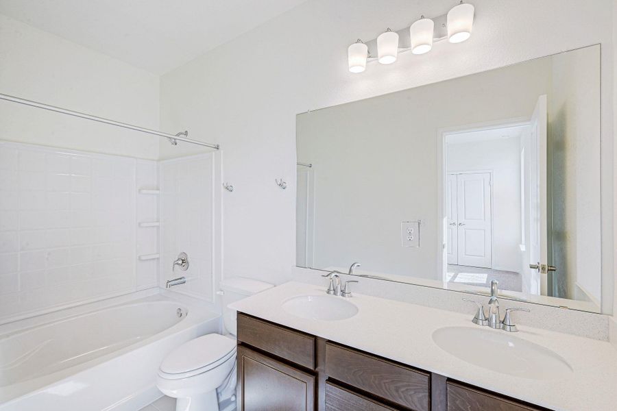 Furnished interior view inside a new home in Creekside at Estancia, Austin (Image 8).