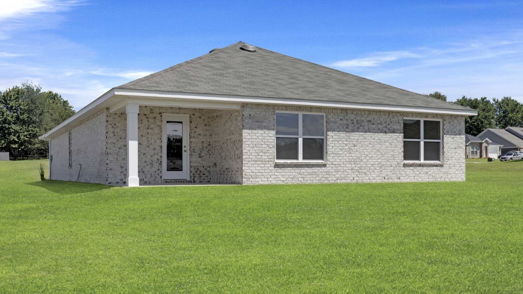 Exterior details and patio area of a home in Bailey Park, Fayetteville (Image 3).