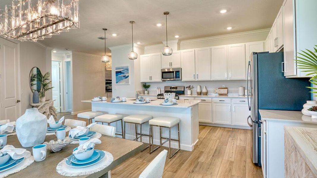 Furnished interior view inside a new home in Glynlea Country Club: The Pinehurst Collection, Port St. Lucie (Image 11).