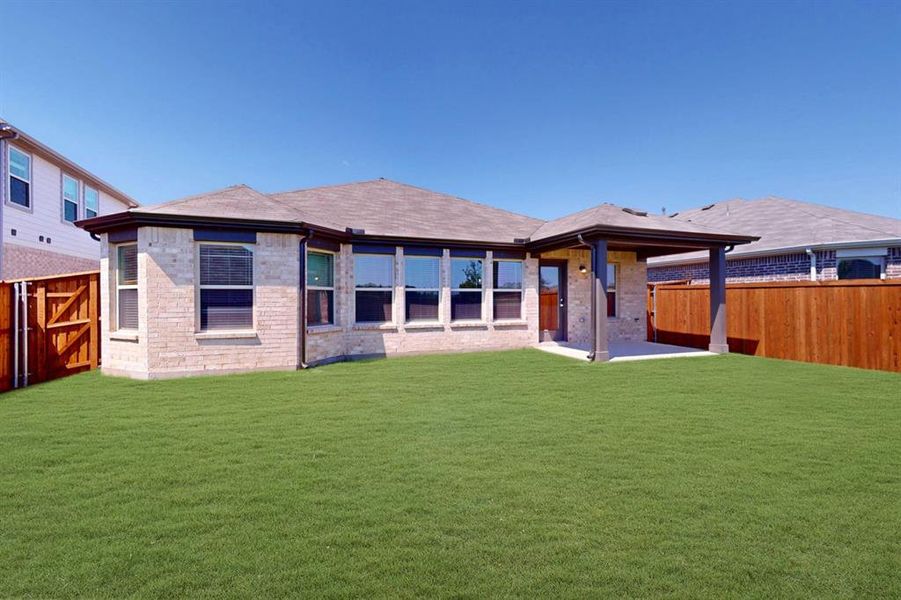 Front exterior of a new home in Sanderos, Fort Worth, TX, highlighting curb appeal (Image 18). Front exterior of a new home in Sanderos, Fort Worth, TX, highlighting curb appeal (Image 18).