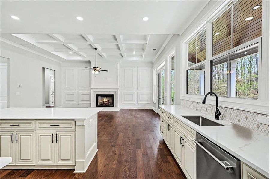 Furnished interior view inside a new home in , Atlanta (Image 12).