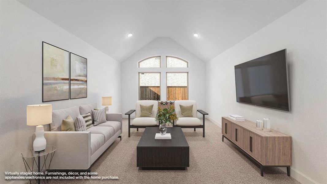 Furnished interior view inside a new home in North Sky 55', Celina (Image 12). Furnished interior view inside a new home in North Sky 55', Celina (Image 12).