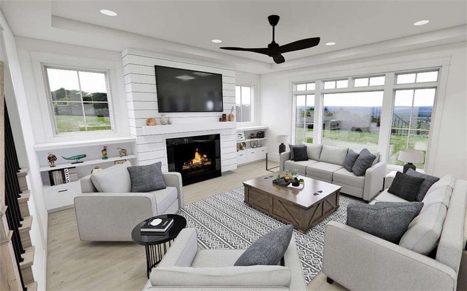Furnished interior view inside a new home in , Acworth (Image 27).