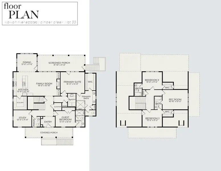 2D floor plan layout of this home in , Johns Island, SC (Image 2). 2D floor plan layout of this home in , Johns Island, SC (Image 2).