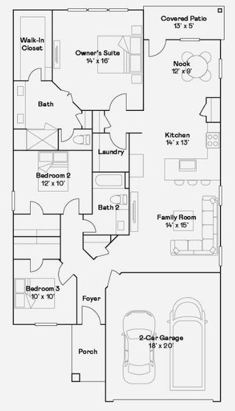 2D floor plan layout of this home in Sunterra Lakes, Brookshire, TX (Image 2). 2D floor plan layout of this home in Sunterra Lakes, Brookshire, TX (Image 2).