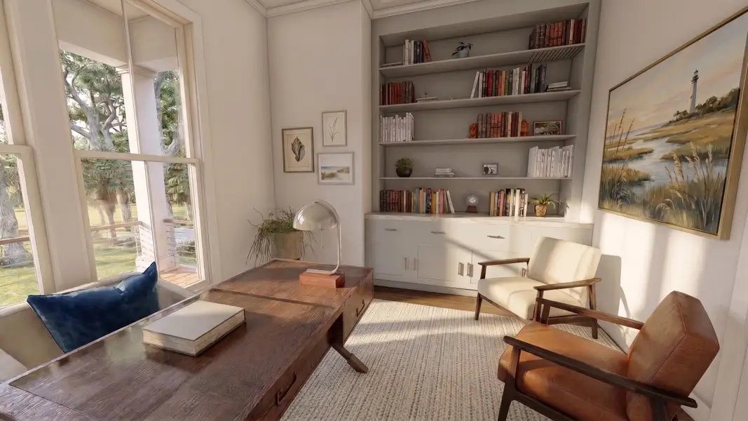 Furnished interior view inside a new home in , Charleston (Image 7).