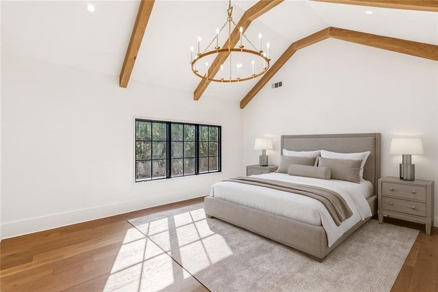 Furnished interior view inside a new home in , Atlanta (Image 9).