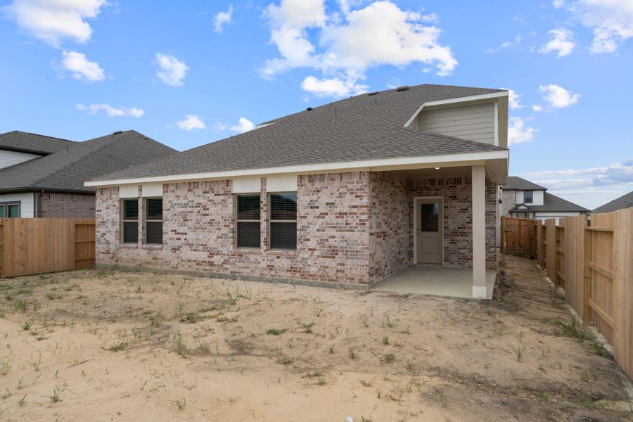 Front exterior of a new home in River Ranch Trails, Dayton, TX, highlighting curb appeal (Image 2). Front exterior of a new home in River Ranch Trails, Dayton, TX, highlighting curb appeal (Image 2).