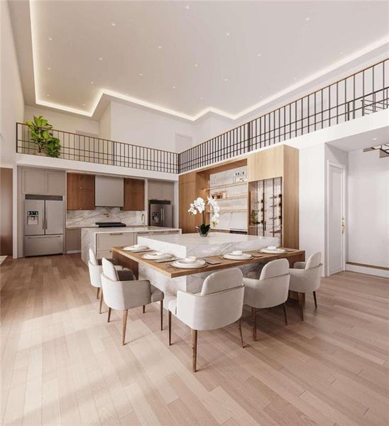 Furnished interior view inside a new home in , Buford (Image 9).