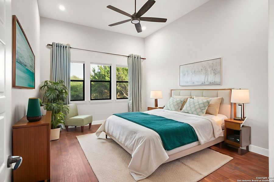 Furnished interior view inside a new home in , Spring Branch (Image 36).