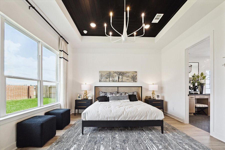 Furnished interior view inside a new home in Sienna, Missouri City (Image 13). Furnished interior view inside a new home in Sienna, Missouri City (Image 13).